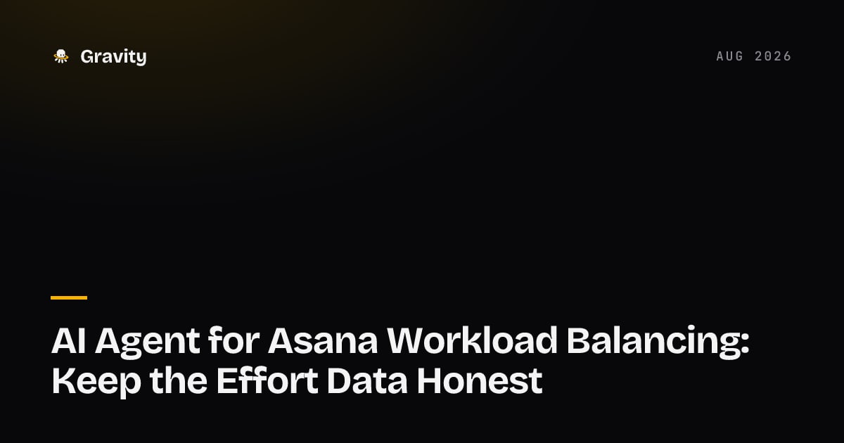 An Asana Workload view with capacity bars beside a list of tasks missing effort values