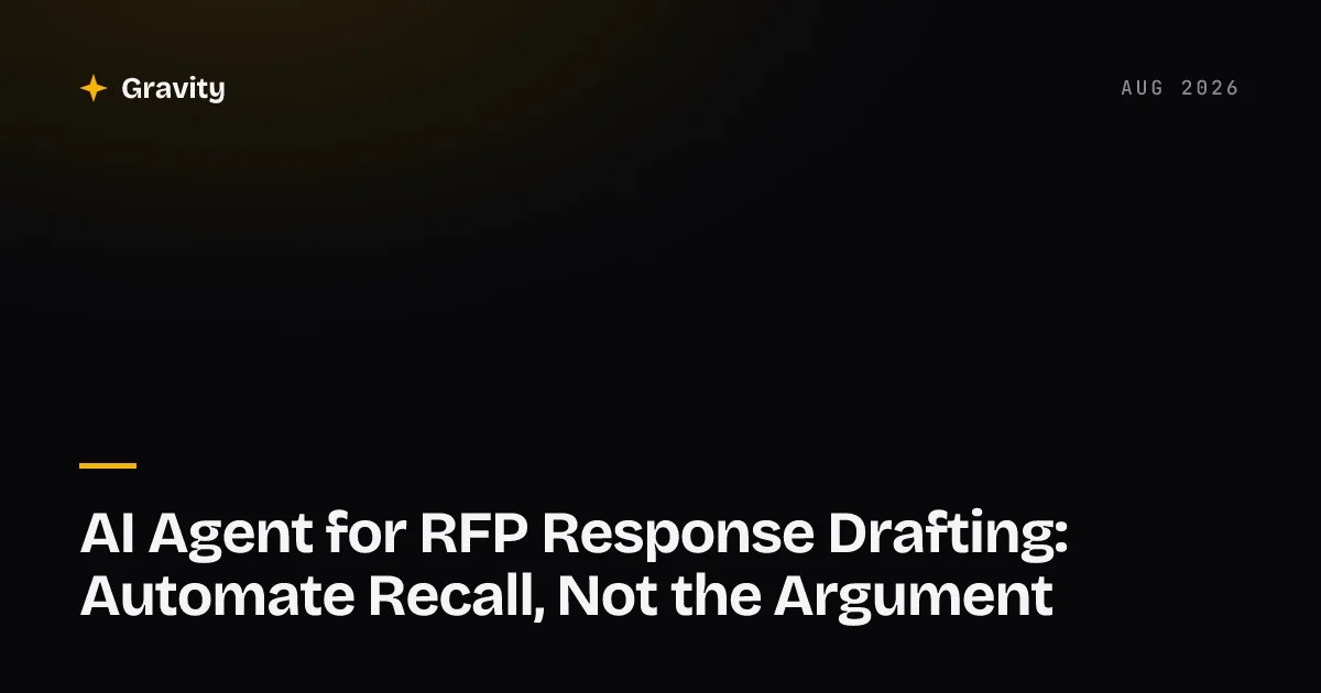 An RFP questionnaire split into repeated compliance questions and a small set of differentiating answers