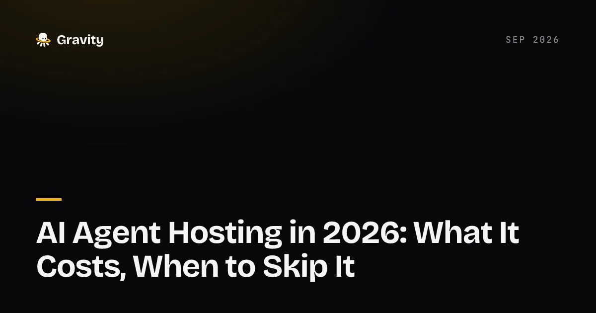 AI agent hosting cost comparison across managed runtimes, app platforms and self-managed servers