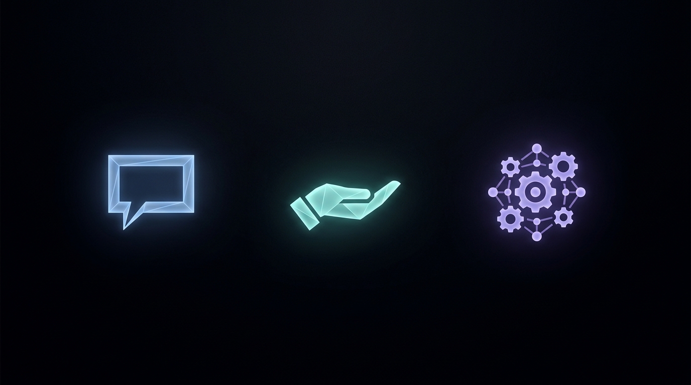 AI agent vs chatbot vs assistant, structural comparison