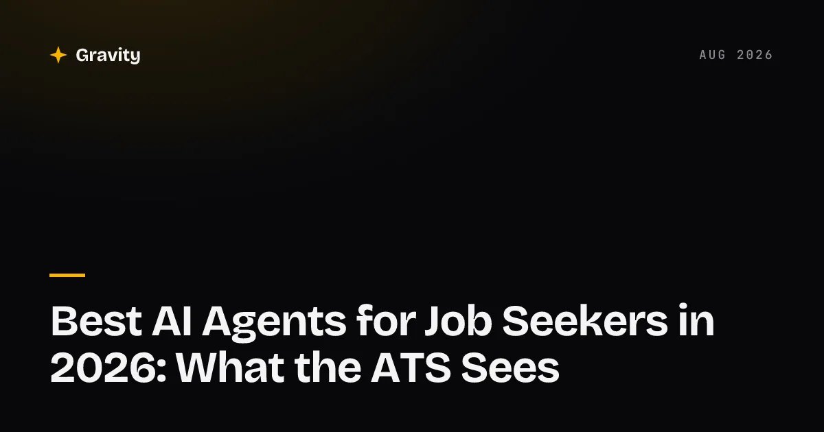 AI agents for job seekers in 2026, compared by category and by what an ATS actually sees