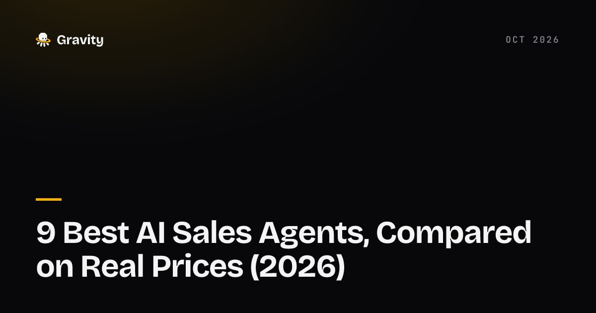 A typographic cover reading Best AI Sales Agents, with a row of price tags where two of the tags have been left blank.