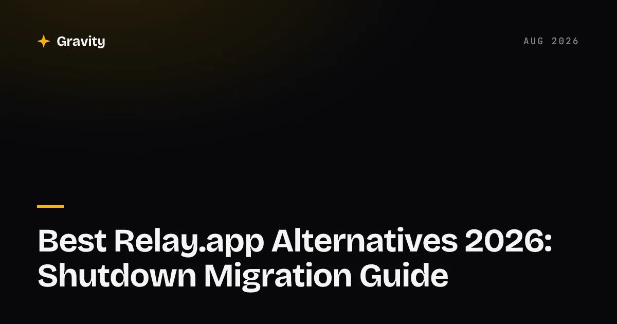 Comparison of Relay.app alternatives in 2026 after the platform shutdown announcement